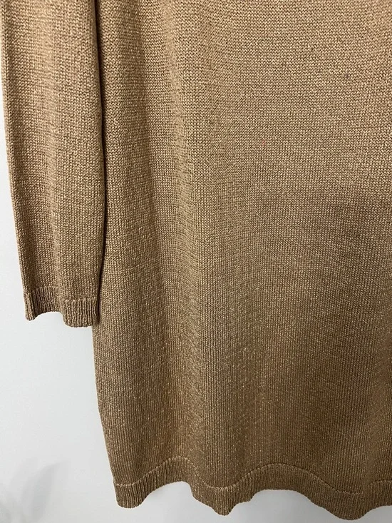 Massimo Dutti Gold Bronze Cold Shoulder Jumper - Picture 3 of 6